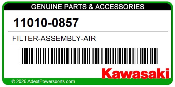 Kawasaki 11010-0857 Filter-Assembly-Air