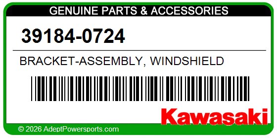Kawasaki 39184-0724 Bracket-Assembly, Windshield