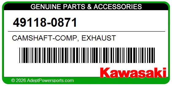 Kawasaki 49118-0871 Camshaft-Comp, Exhaust