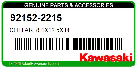Kawasaki 92152-2215 Collar, 8.1X12.5X14