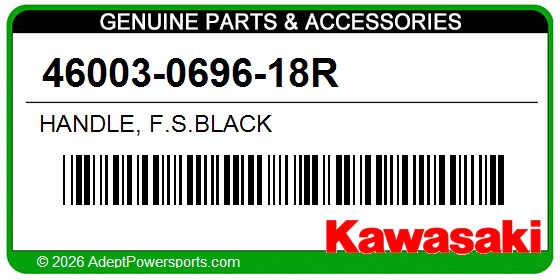 Kawasaki 46003-0696-18R Handle, F.S.Black