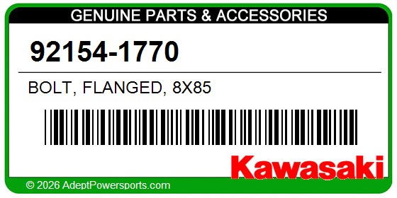 Kawasaki 92154-1770 Bolt, Flanged, 8X85