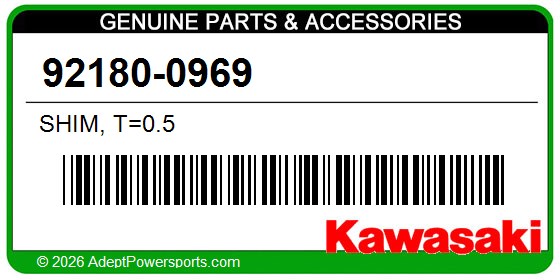 Kawasaki 92180-0969 Shim, T=0.5