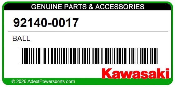 Kawasaki 92140-0017 Ball