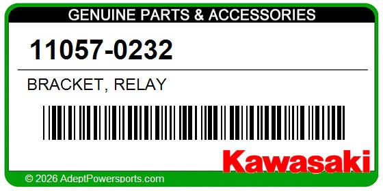 Kawasaki 11057-0232 Bracket, Relay