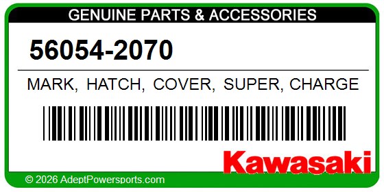 Kawasaki 56054-2070 Mark, Hatch, Cover, Super, Charged