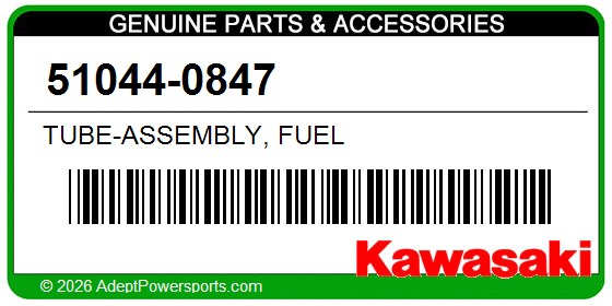 Kawasaki 51044-0847 Tube-Assembly, Fuel
