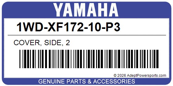 Yamaha 1WD-XF172-10-P3 Cover, Side, 2
