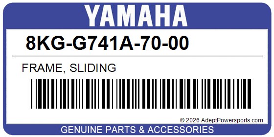 Yamaha 8KG-G741A-70-00 Frame, Sliding