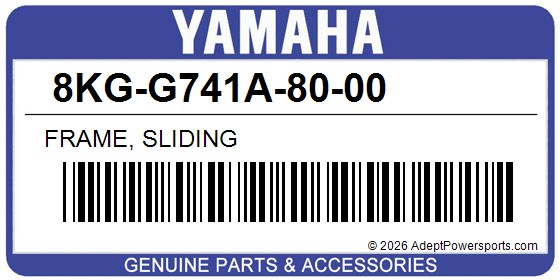 Yamaha 8KG-G741A-80-00 Frame, Sliding