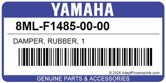 Yamaha 8ML-F1485-00-00 Damper, Rubber, 1
