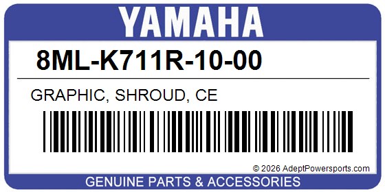Yamaha 8ML-K711R-10-00 Graphic, Shroud, Ce
