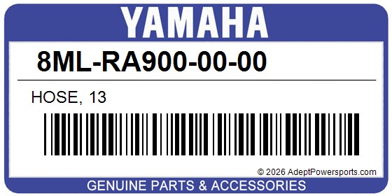 Yamaha 8ML-RA900-00-00 Hose, 13