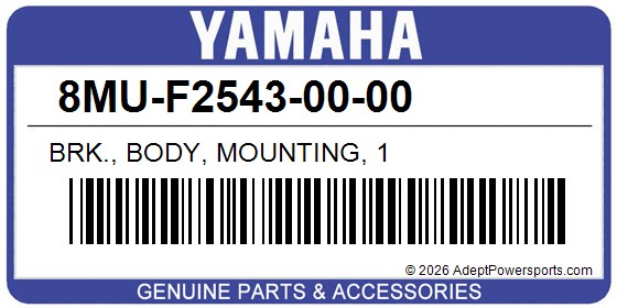 Yamaha 8MU-F2543-00-00 Brk., Body, Mounting, 1