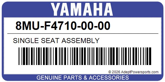 Yamaha 8MU-F4710-00-00 Single Seat Assembly
