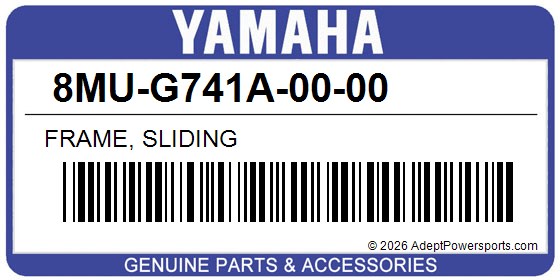 Yamaha 8MU-G741A-00-00 Frame, Sliding