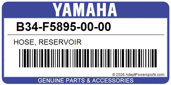Yamaha B34-F5895-00-00 Hose, Reservoir