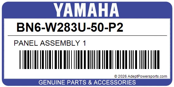 Yamaha BN6-W283U-50-P2 Panel Assembly 1