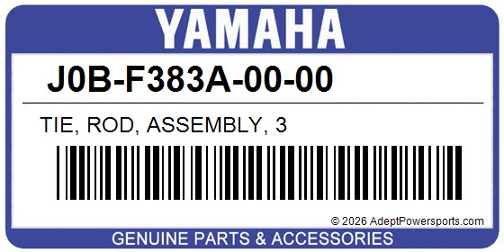 Yamaha J0B-F383A-00-00 Tie, Rod, Assembly, 3