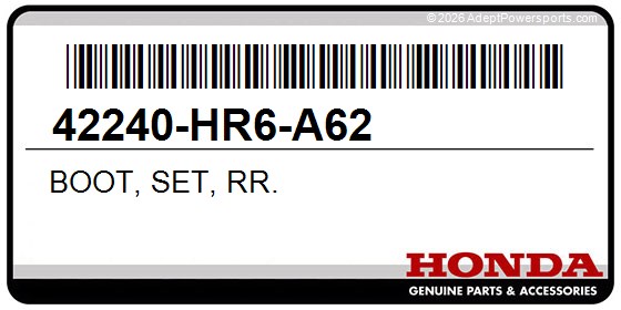 Honda 42240-HR6-A62 Boot, Set, Rr.
