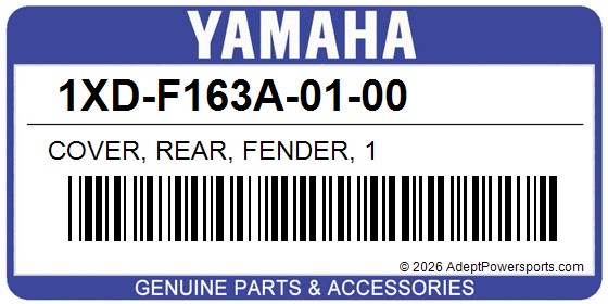 Yamaha 1XD-F163A-01-00 Cover, Rear, Fender, 1