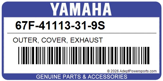 Yamaha 67F-41113-31-9S Outer, Cover, Exhaust