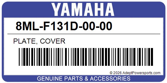 Yamaha 8ML-F131D-00-00 Plate, Cover