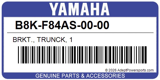 Yamaha B8K-F84AS-00-00 Brkt., Trunck, 1