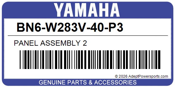 Yamaha BN6-W283V-40-P3 Panel Assembly 2