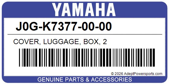 Yamaha J0G-K7377-00-00 Cover, Luggage, Box, 2