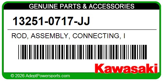 Kawasaki 13251-0717-JJ Rod, Assembly, Connecting, I