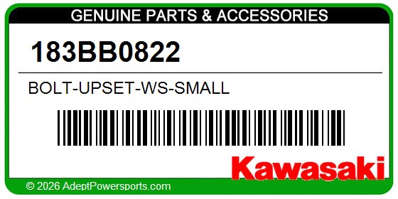 Kawasaki 183BB0822 Bolt-Upset-Ws-Small