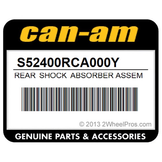 Can-Am S52400RCA000Y Rear Shock Absorber Assembly