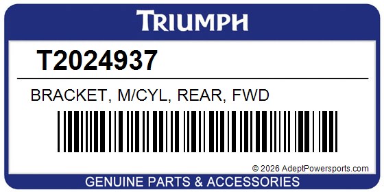 Triumph T2024937 Bracket, M/Cyl, Rear, Fwd