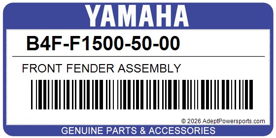 Yamaha B4F-F1500-50-00 Front Fender Assembly