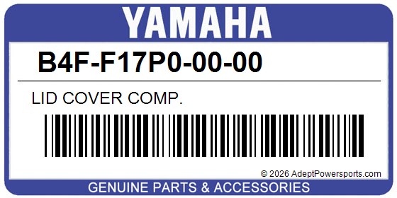 Yamaha B4F-F17P0-00-00 Lid Cover Comp.