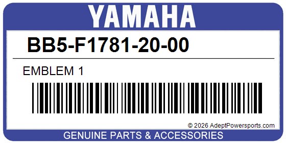 Yamaha BB5-F1781-20-00 Emblem 1