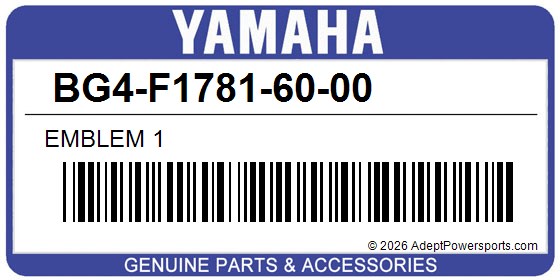 Yamaha BG4-F1781-60-00 Emblem 1