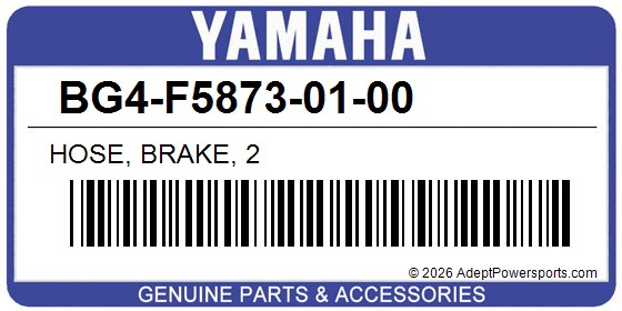 Yamaha BG4-F5873-01-00 Hose, Brake, 2