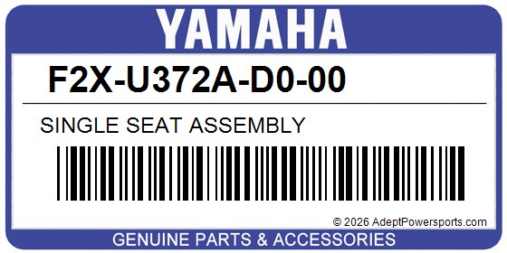 Yamaha F2X-U372A-D0-00 Single Seat Assembly