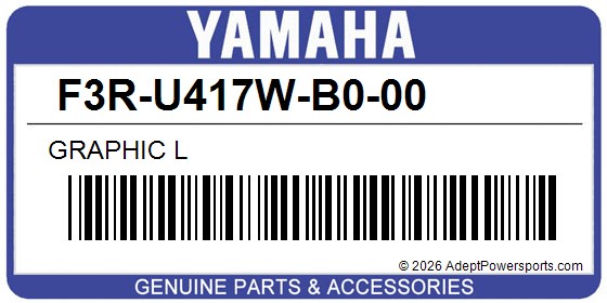 Yamaha F3R-U417W-B0-00 Graphic L