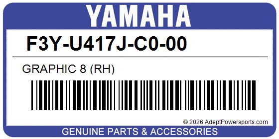 Yamaha F3Y-U417J-C0-00 Graphic 8 (Rh)
