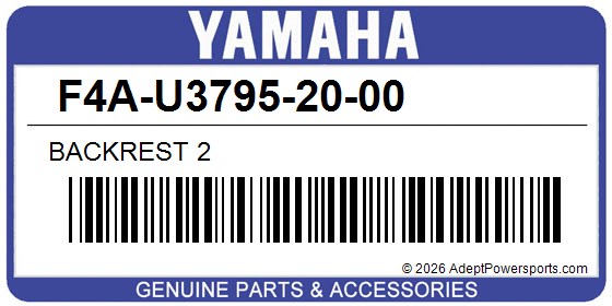 Yamaha F4A-U3795-20-00 Backrest 2