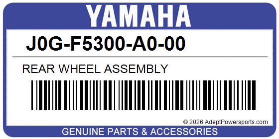 Yamaha J0G-F5300-A0-00 Rear Wheel Assembly