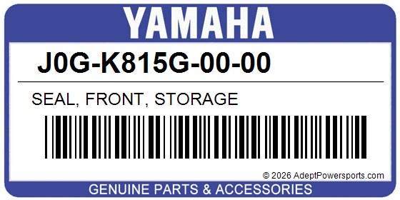 Yamaha J0G-K815G-00-00 Seal, Front, Storage