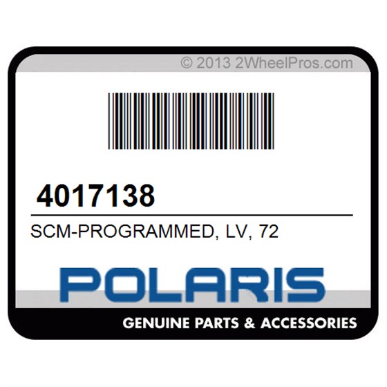Polaris 4017138 Scm-Programmed, Lv, 72