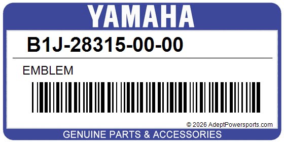 Yamaha B1J-28315-00-00 Emblem