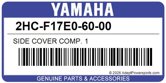 Yamaha 2HC-F17E0-60-00 Side Cover Comp. 1