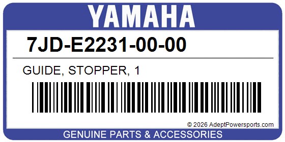 Yamaha 7JD-E2231-00-00 Guide, Stopper, 1