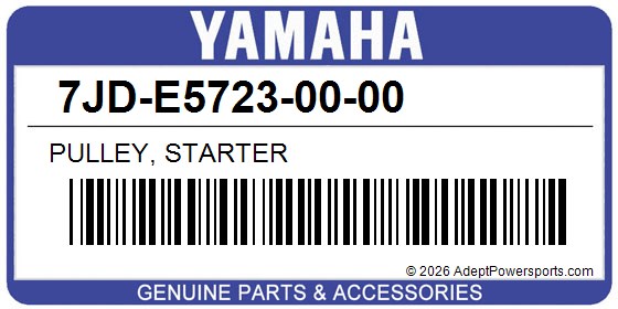 Yamaha 7JD-E5723-00-00 Pulley, Starter